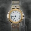 Cartier Santos Ladies 18K Yellow Gold Stainless Steel Quartz