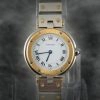 Cartier Santos Ladies 18K Yellow Gold Stainless Steel Quartz