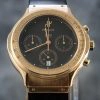 Hublot Classic 1621.3 Bang Sport Chronograph 37mm 18K Yellow Gold Rare Blue Dial