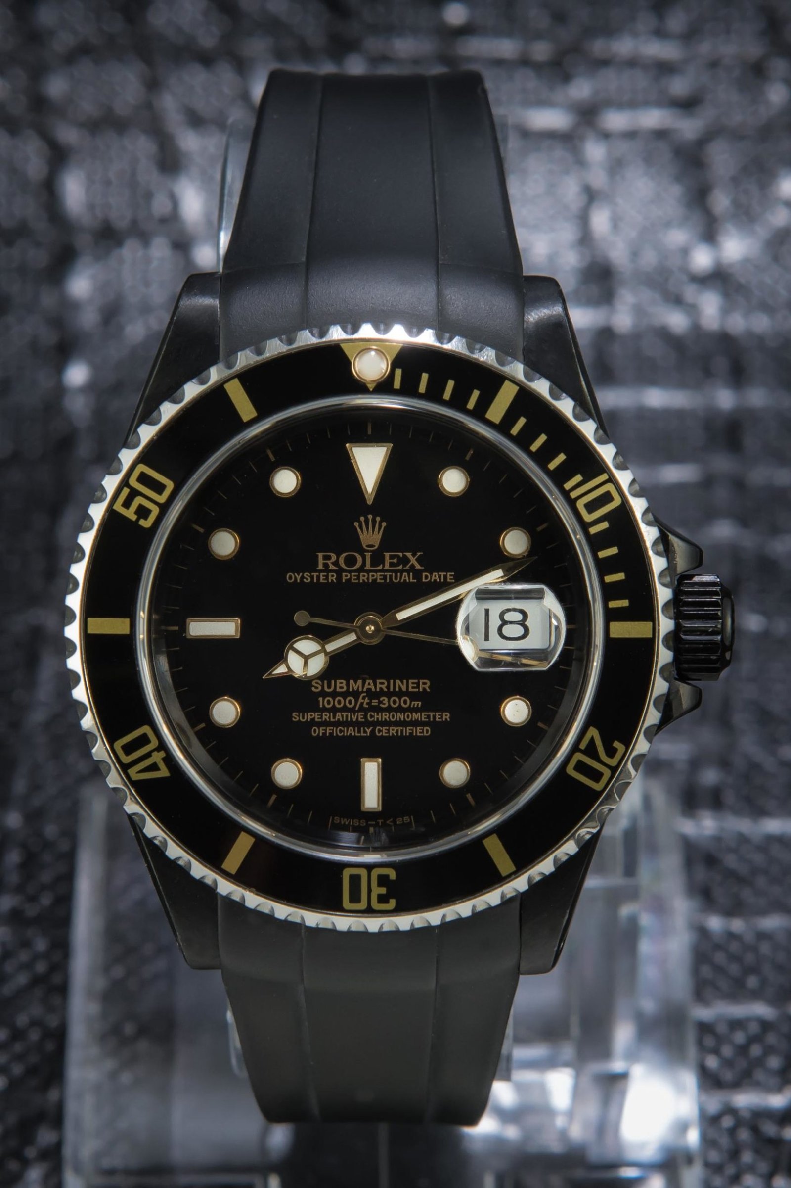 rolex pvc black