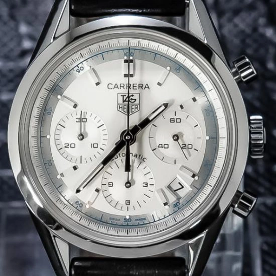 TAG Heuer Carrera Calibre 17 Automatic White Dial Blue Scale