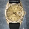 Rolex President Day-Date 18028 18K Yellow Gold Sapphire Rolex Leather