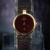 Cartier Must de vermeil ronde Burgundy Gold Plated Over 925 Silver