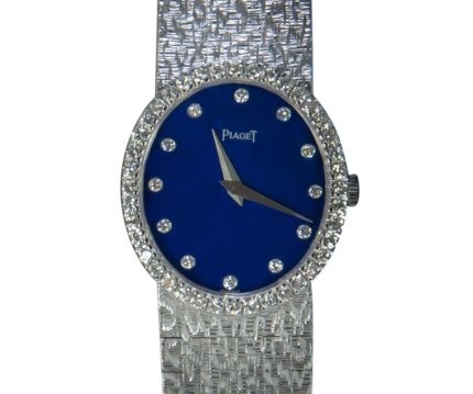 Piaget Lapis Lazuli Dial 4.7 CT Fullriver Diamond's 18K White Gold