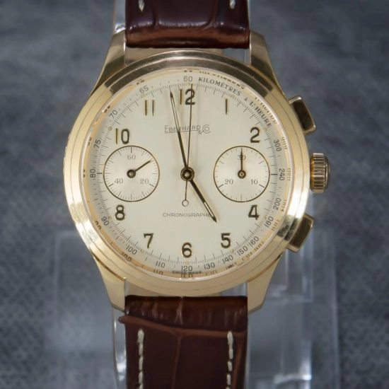 Eberhard & Co. Old-flyer 30046 Chronograph 18K Solid Yellow Gold - 7734