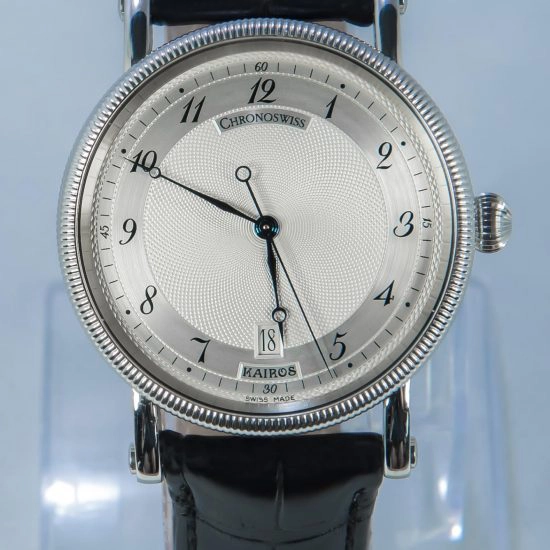 Chronoswiss Kairos Men's Dress Elegante 37 MM Blue Steel Hands - CH 2833