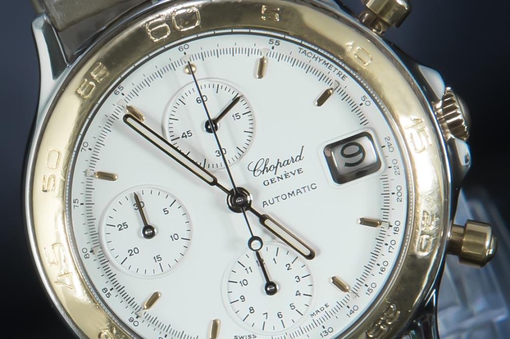 Chopard Geneve Automatic Chronograph Tachymeter GoldSteel 348168