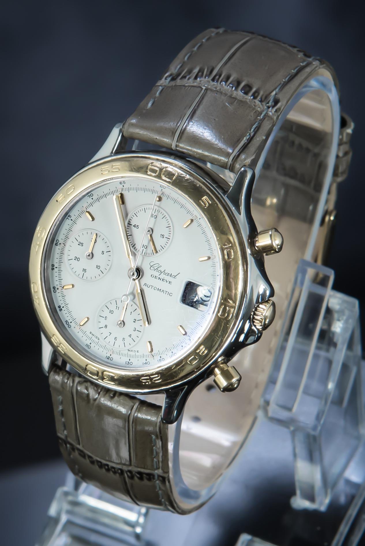 Chopard Geneve Automatic Chronograph Tachymeter GoldSteel 348168