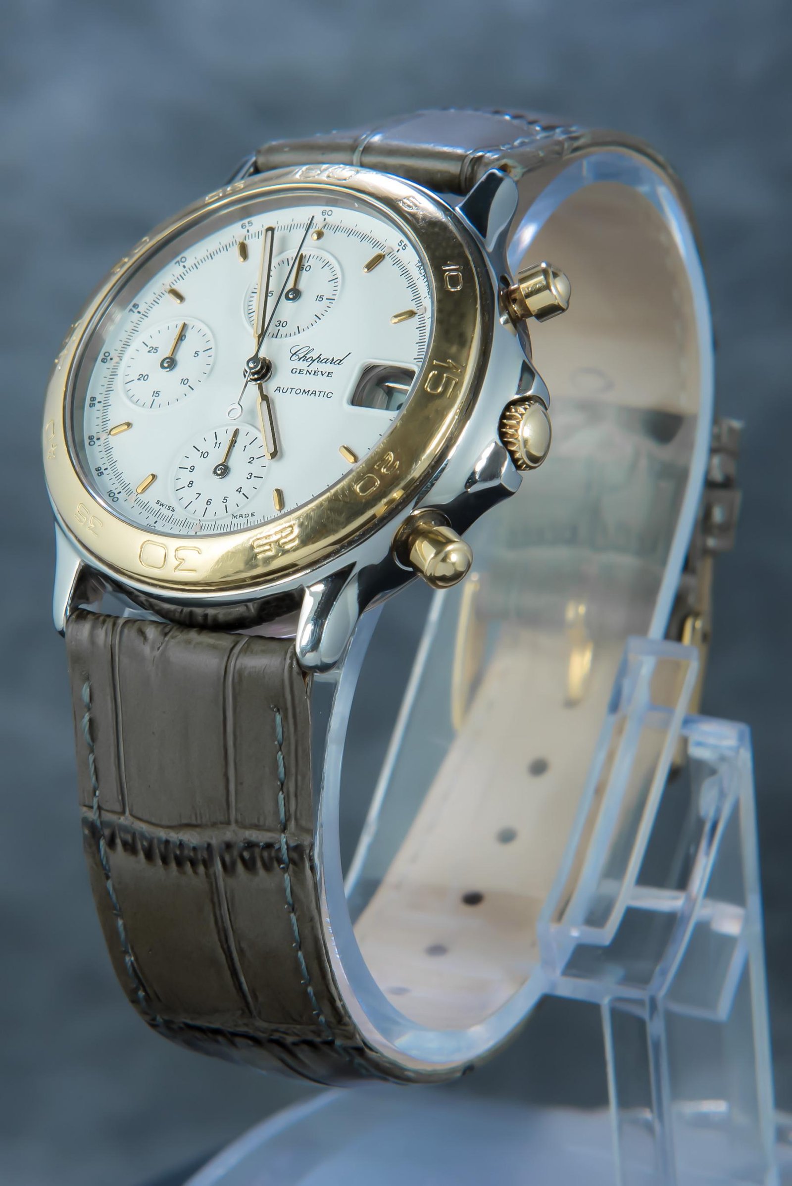 Chopard Geneve Automatic Chronograph Tachymeter GoldSteel 348168