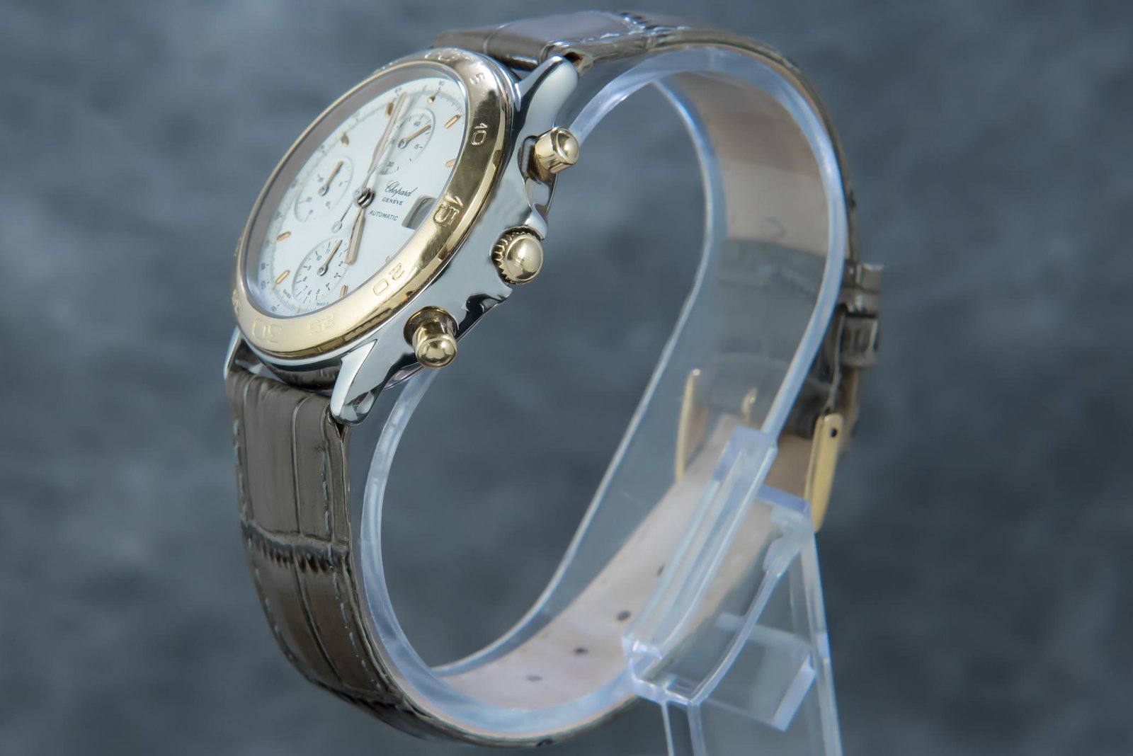 Chopard Geneve Automatic Chronograph Tachymeter GoldSteel 348168