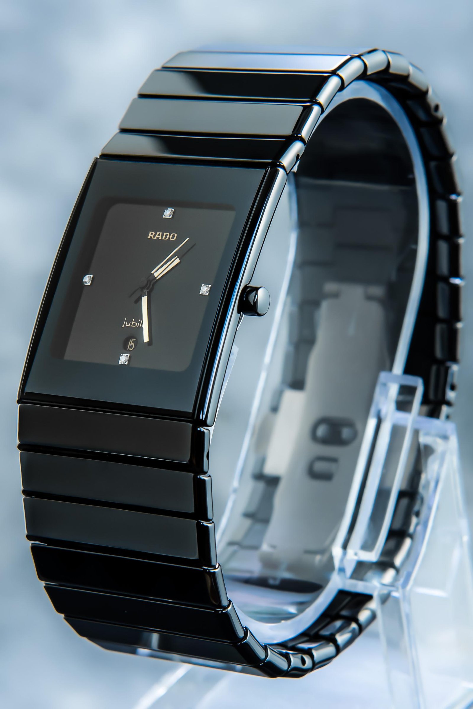 Rado DiaStar Jubil High Tech XL Ceramic Diamond s Date NOS Pawn Deluxe rado-true-thinline-l-quartz-jubile-black-diamond-dial-ceramic-women-s
