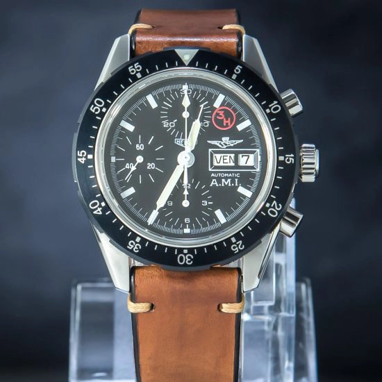 Heuer - Leonidas S.A Original Prototype Bundeswehr Pre-Automatic