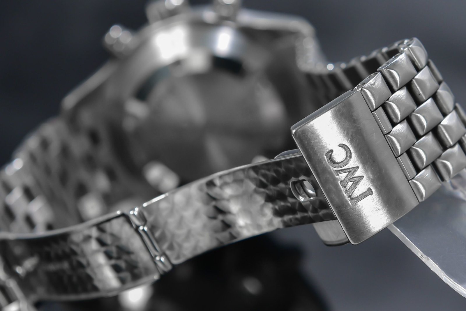 IWC Pilot Double Chronograph Black Steel Bracelet IW3713 Pawndeluxe