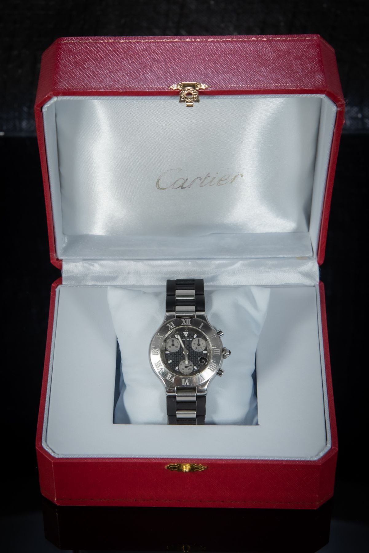 Cartier 21 Chronoscaph W10125U2 Luxury 38 x 44 mm - Pawndeluxe ...
