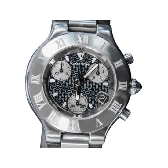 Cartier 21 Chronoscaph W10125U2 Luxury 38 x 44 mm