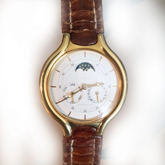 Ebel Beluga 895960 Moon Phase 18K Yellow Gold