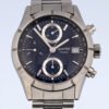 Eberhard & Co. cheftain valjoux automatic chronograph, CHEFTAIN, VALJOUX, 7750, RARE, BLUE DIAL, CA 31048