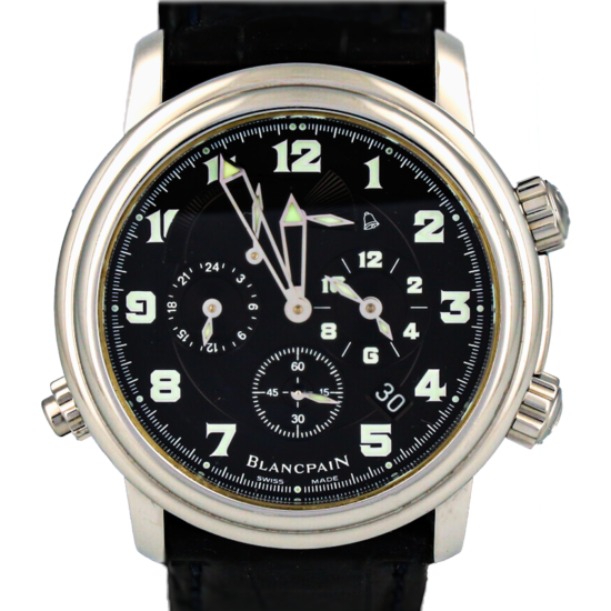 Blancpain Leman Reveil Automatic GMT Alarm Power Reserve Dial 40MM - 2041-1130M-53B