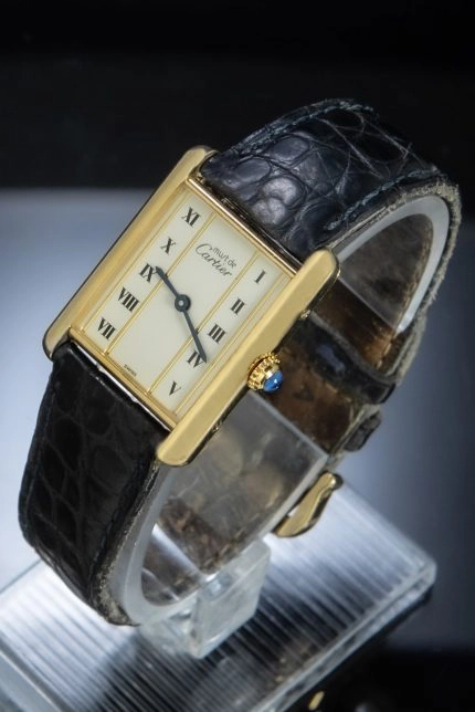 Cartier Tank Vermeil 5057001 Silver/Gold Plated - Pawndeluxe Exclusieve ...