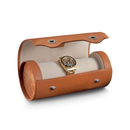Agresti Brown Travel Watch Box for 4 Watches