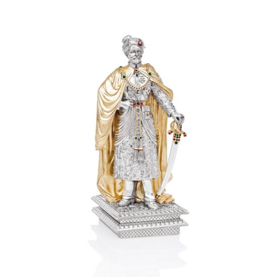 Linea Argenti Silver-coated Maharajah of the Pedestal