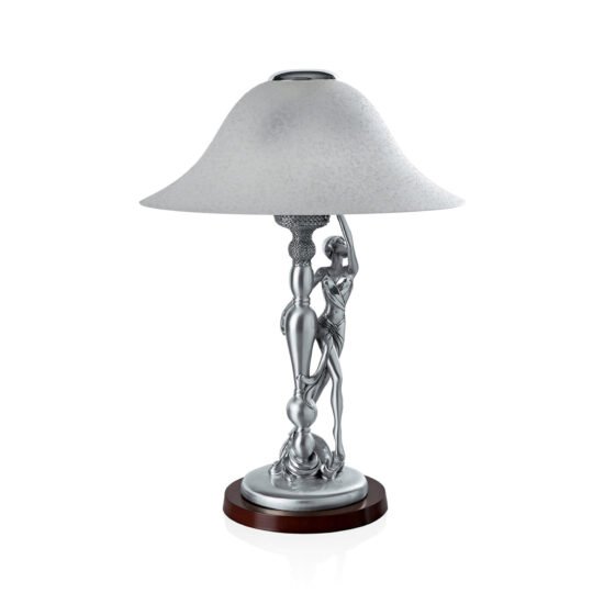Linea Argenti Silver-coated Woman Table Lamp
