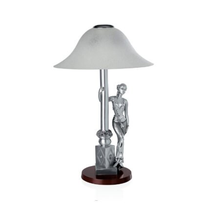 Linea Argenti Silver-coated Woman Lamp