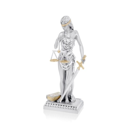 Linea Argenti Silver-resin Goddess of Justice