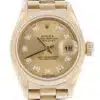 Rolex Lady-Datejust 26MM Bark Yellow Gold Diamonds Original Box & Full Fresh Serviced 2026