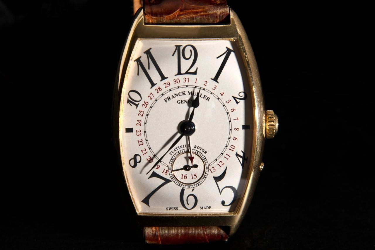 Platinum Rotor Franck Muller Gold Watch Franck Muller Cintrée