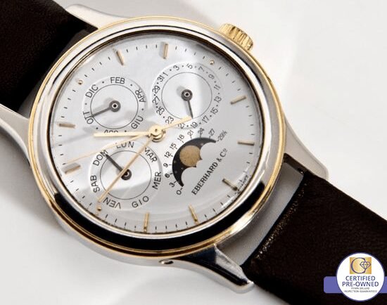 Eberhard & Co Quantime Perpetual Triple Calendar Gold/SS 300 56