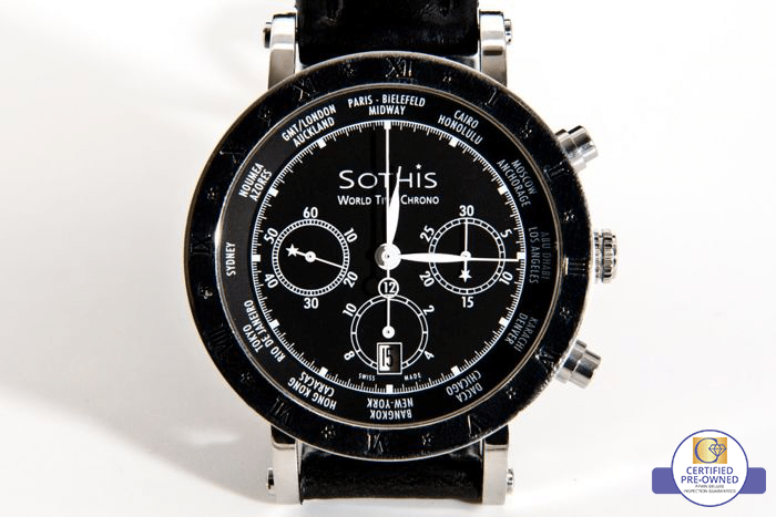 Sothis World Timer Chronograph Eta Valjoux 7754 A Limited Edition 500 Pieces Pawn Deluxe Sothis World Timer Chronograph Eta Valjoux 7754 A Limited Edition 500 Pieces Pawn Deluxe