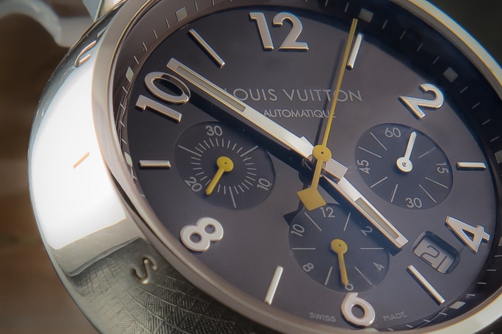 Louis Vuitton Tambour Q lv277 Automatic Men&#39;s Watch | Pawn Deluxe